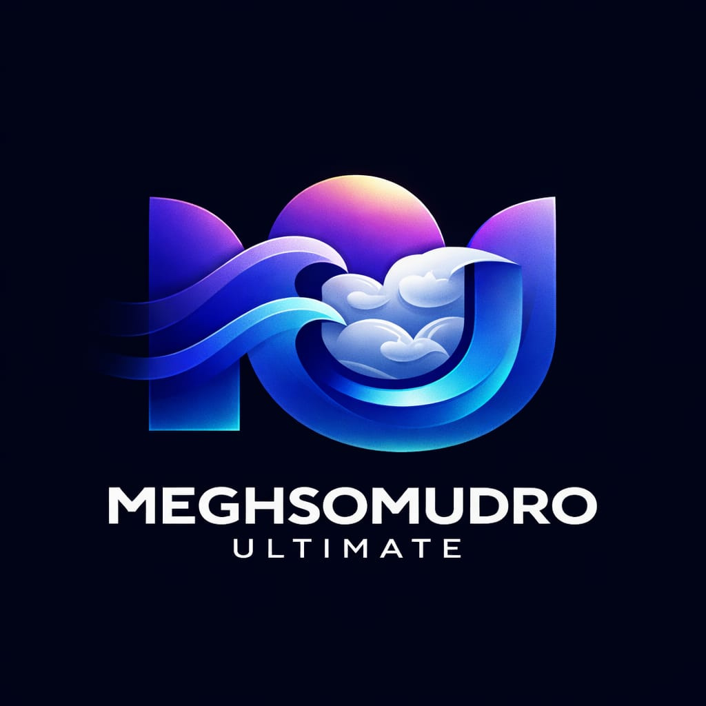 Meghsomudro Ultimate – Premium Oceanic Gradient Brand Identity abstract monogram abstract wave logo blue gradient logo cloud branding cloud logo concept creative logo concept creative logo presentation dribbble logo design gradient logo gradient logo design luxury branding mfdesignzone minimal logo trend minimalist branding modern branding modern logo design ocean logo ocean wave logo premium brand identity tech brand logo