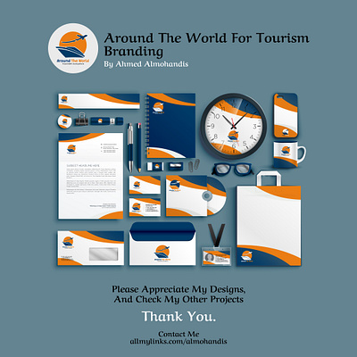 Around The World For Tourism Branding Visual Identity branding design graphic design illustration logo vector