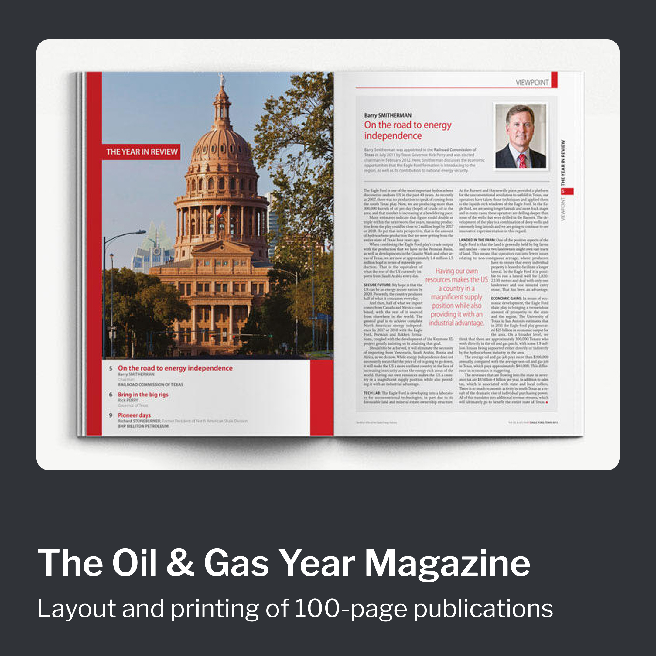 Layout and printing of 100-page publications layout print publishing