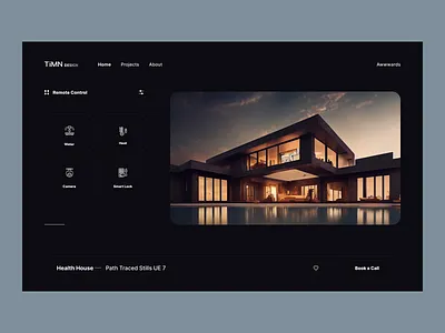 Real Estate Website design house minimal real estate real estate website smart house timn ui ux villa web web design website