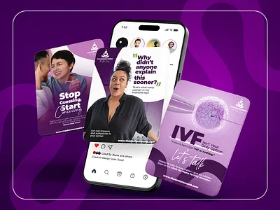 IVF Social Media Campaign Design | Healthcare Branding branding content design creativedesign digitalmarketingdesign fertilityclinic graphic design healthcare healthcare branding instagramdesign marketing design medical minimaldesign modernbranding socialmediadesign visualidentity