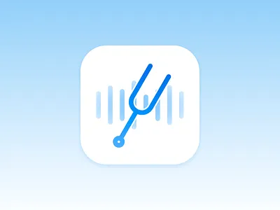 Tuner App Icon app app icon graphic design icon minimal music music app tuner