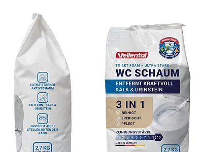 Toilet Cleaner Packaging Design – Vellental WC Schaum packaging design
