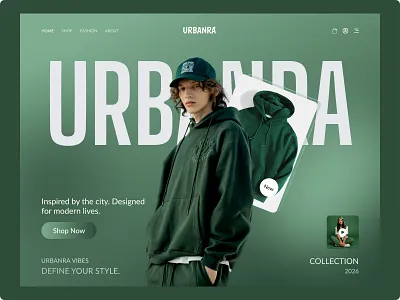 URBANRA — Fashion Website Homepage UI brandidentity clothingbrand ecommerce ecommerce website design fashion landing page fashionui fashionwebsite homepage landingpage luxury fashion modern website moderndesign online clothing store shopify design uidesign uxdesign webdesign webflow design website design