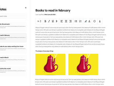 Note App (Web & Mobile) app development autosave design evernote note note mobile note web notee notepad notes notion product design second brain ui uiux ux