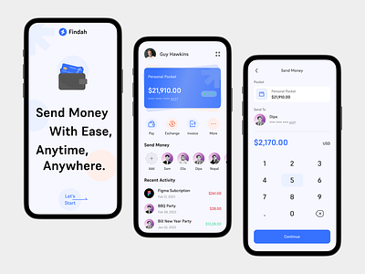 Findah - Finance App Design app design bank banking banking app card clean credit card design finance finance app fintech fintech app money ui ux