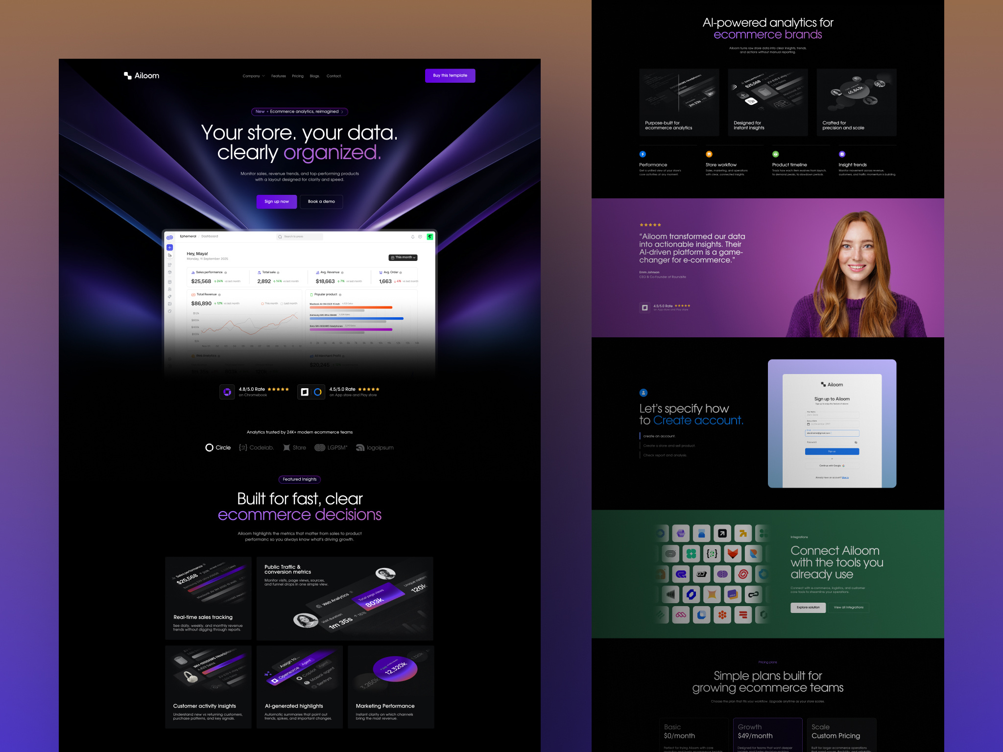 Example of Landing Page Designs