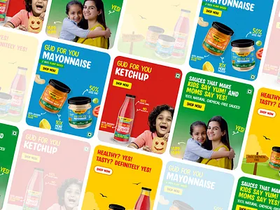 Repeat Gud || Banner Exploration banner banner design brand design branding d2c design food banner design poster graphic design indian brand organic product design ui uiux ux webdevelopment