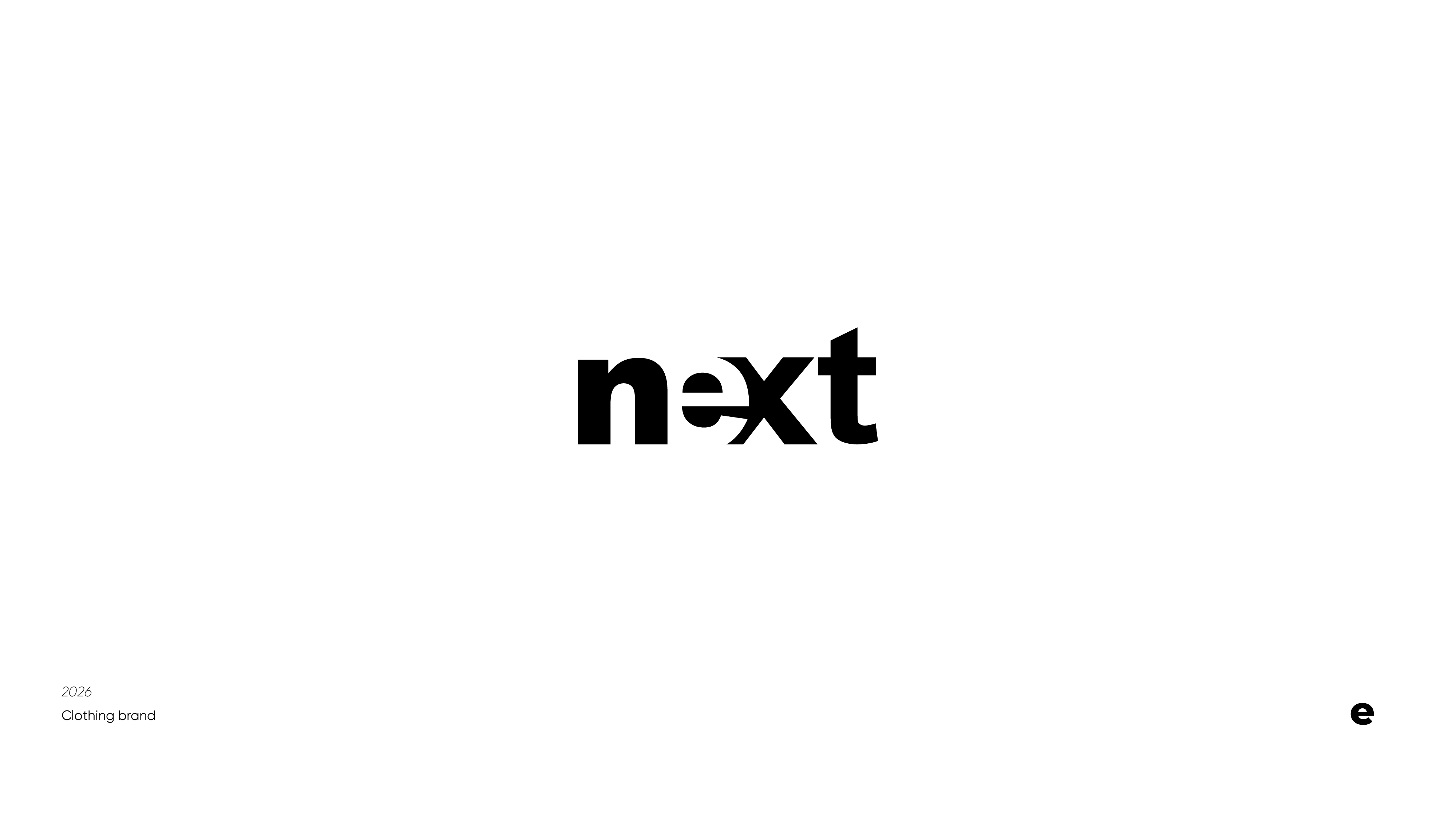 next logo counterform graphic design lettering logo logotype negative space simple text