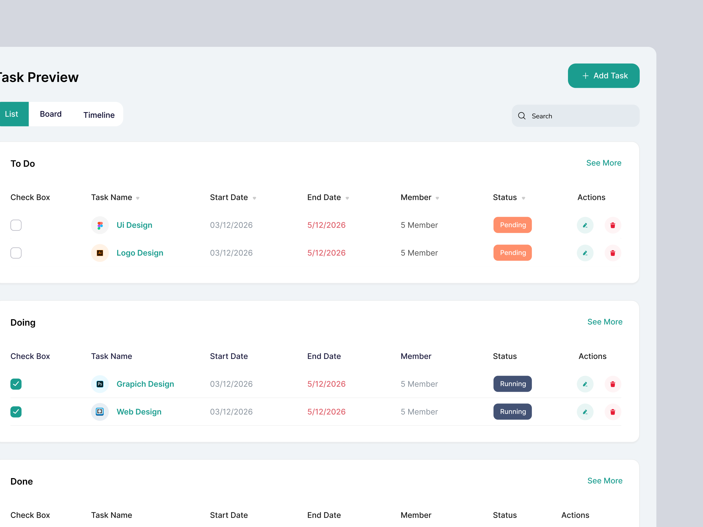 Invoice & Task Dashboard SaaS Product by Airzon Agency on Dribbble