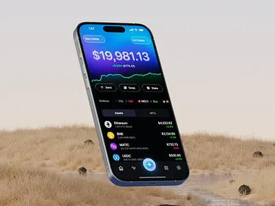 Crypto Wallet App Design, AI Assistant ai ai assistant ai chat crypto defi fintech design ios app token uiux we web3