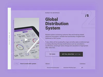 Transport B2B Solution UI Animation animation b2b bus grain landing mockup motion oldschool saas solution texture ui