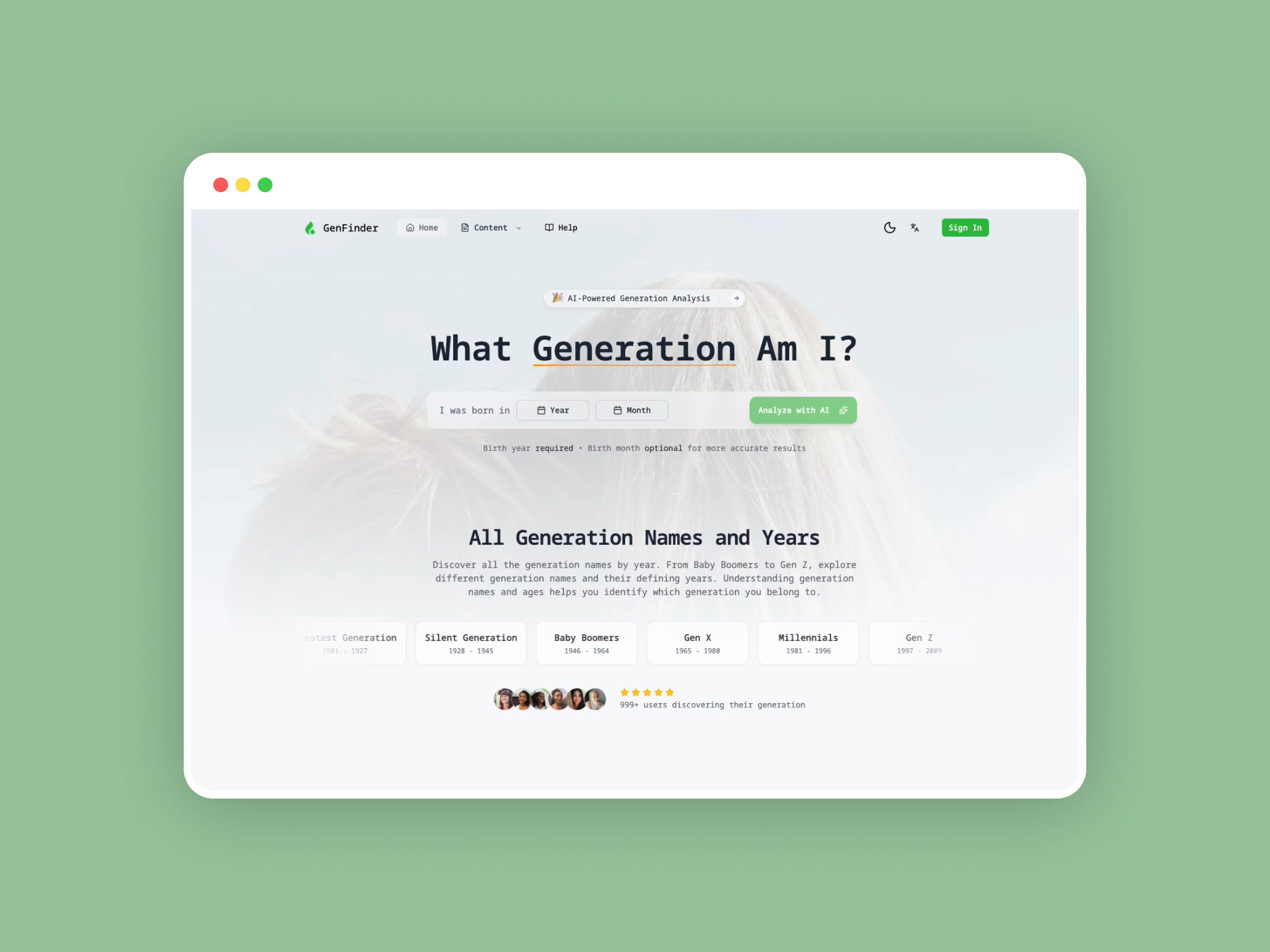 what-generation-am-i web animation motion graphics ui