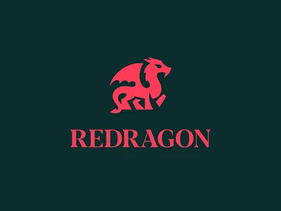 Redragon logo 2 animal logo dragon dragon character dragon logo dragon mascot fire fire logo logo logo design mythical mythical logo