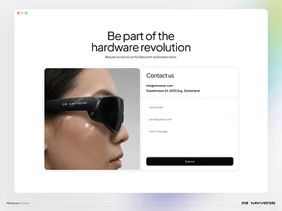 Contact form - Mixverse contact contact us form glasses gradient graphic design mixverse prism ui