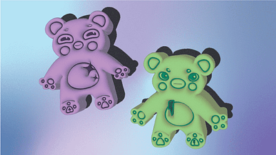 Bearly Bears 3D 3d branding graphic design