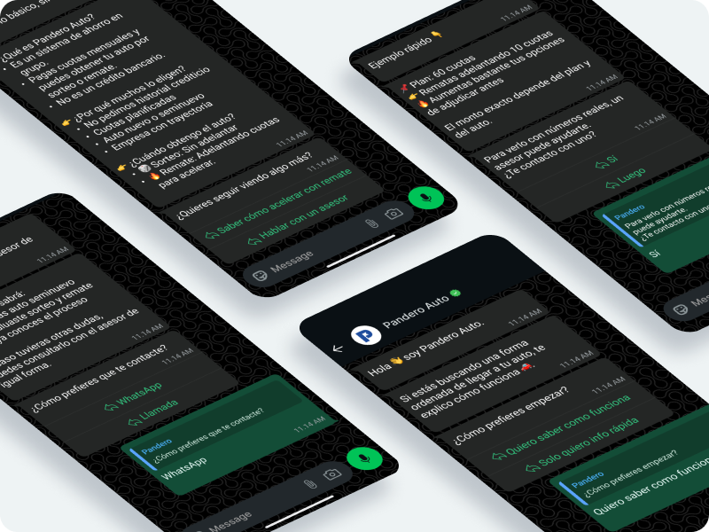 Pandero Auto — MVP de Diseño Conversacional para leads