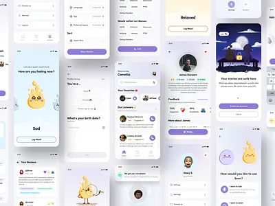 Seen ســ app design online therapy ui uiux