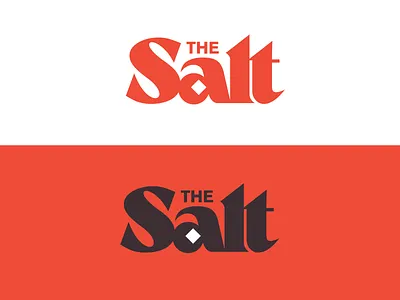 The Salt bold bradning letter logo logotype salt startup visual wordmark