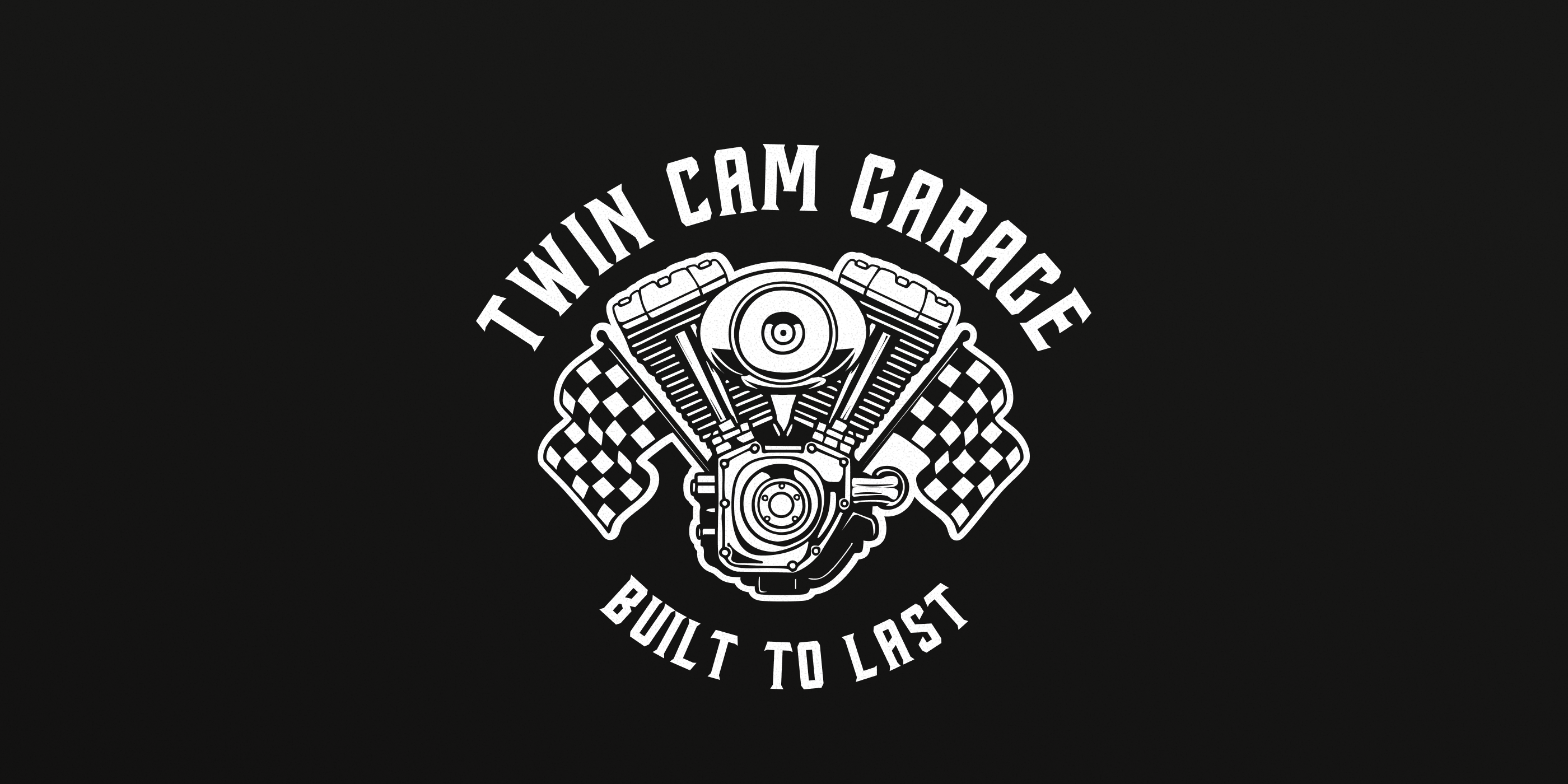 Motorcycle Garage Logo & T-Shirt Design | Twin Cam Garage apparel design branding emblem logo graphic design logo design motorcycle garage logo