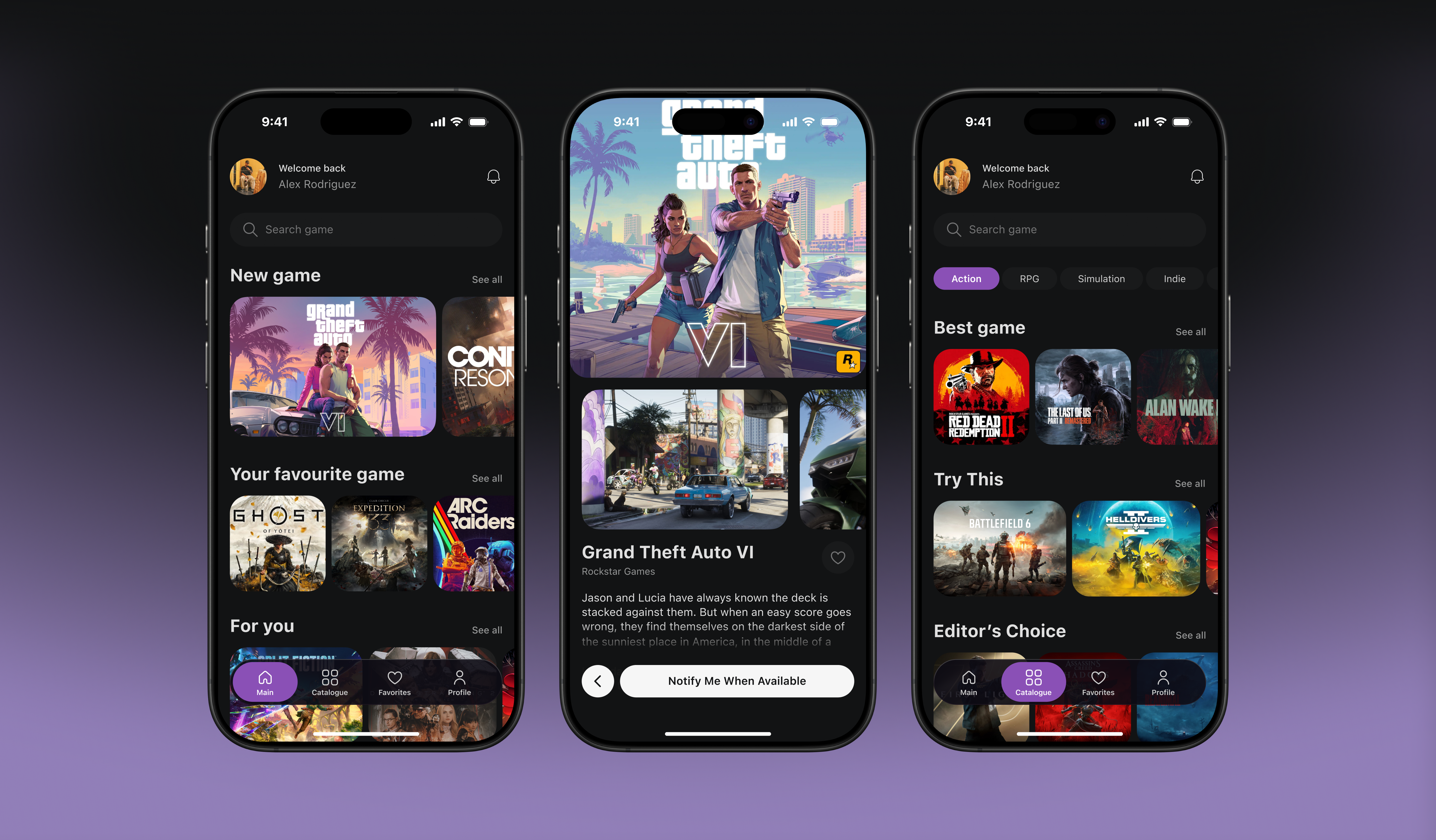 Game Store App UI app concept app design clean ui dark theme dark ui discovery app ecommerce app game app game marketplace game store gaming marketplace gaming ui interface design marketplace ui mobile app mobile ui modern ui ui concept ui design ui inspiration