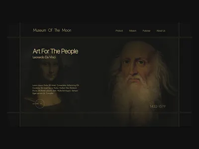 Museum Of The Moon - Web Design adobe design figma graphic design ui web web design