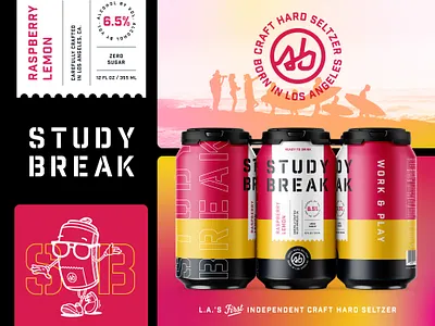 Study Break 2026 Can branding can cocktail cpg design lifestyle packaging