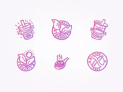 Bubble Tea Brand Icons for Lemoncha badge design beverage branding brand icons bubble tea custom icons food branding icon design illustration logo elements packaging illustration playful illustration sticker graphics vector illustration visual identity