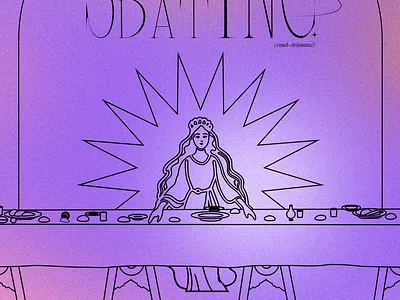 Goddess Glow!: Speed-dating ad billboard brutalism cover cover art dating design event frasurbane graphic design illustration minimalism poster speeddating