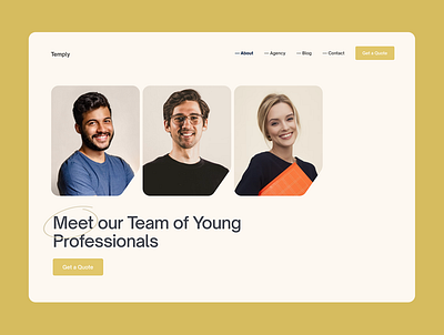 Team Members graphic design ui webdesign