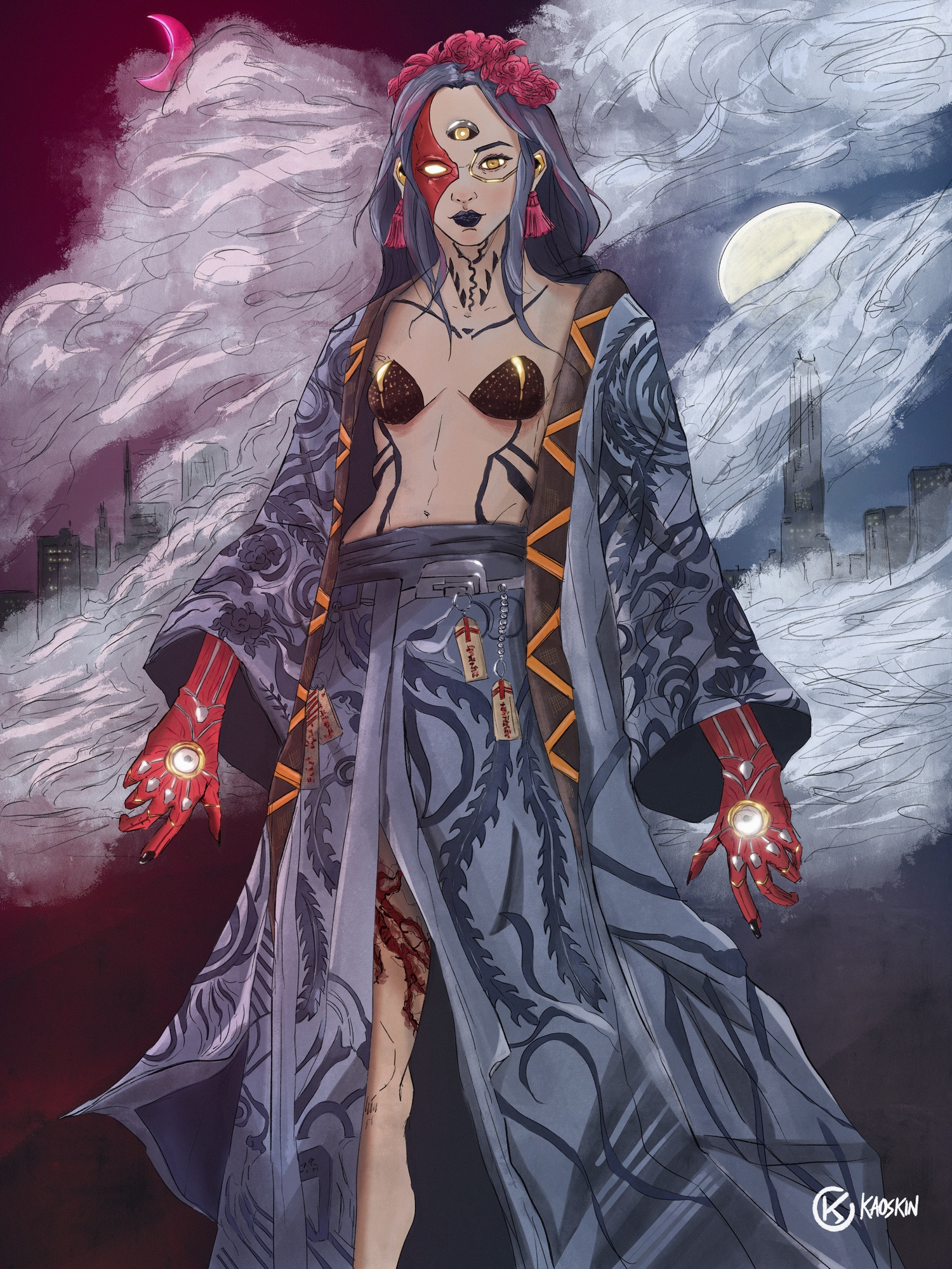 Seer characterdesign conceptart contemporaryart cyberpunk darkart digitalart illustration procreate procreateart