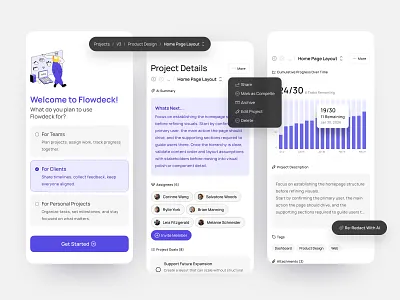 Project Management SaaS Mobile App admin app b2b clean dashboard enterprise interaction mobile mobile app mobile dashboard mobile saas on boarding product design productivity project project management saas saas app ui ux