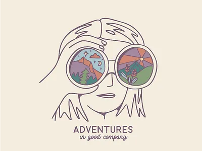 Adventures in Good Company adventure apparel apparel design illustration mountains outdoor retro