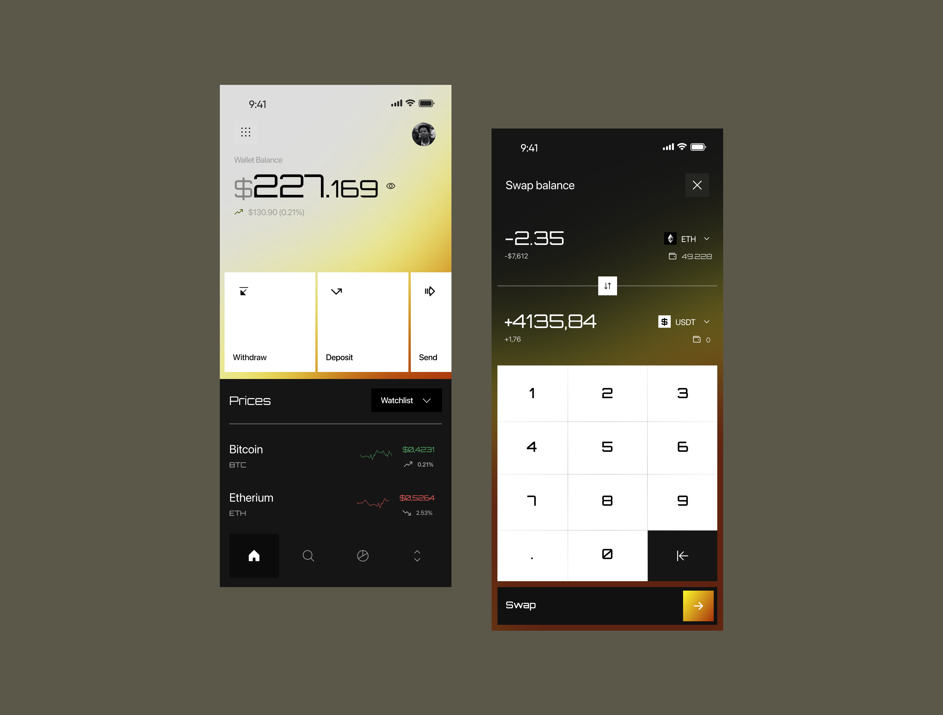 Example of Mobile App Concept & UI Design