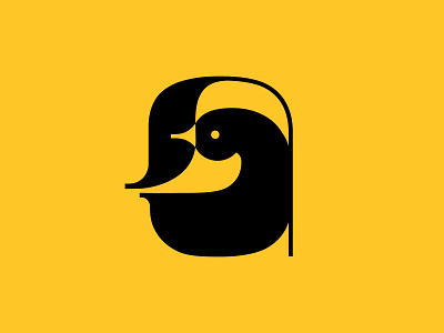 Aves a animal aves bird branding letter logo mark minimal symbol
