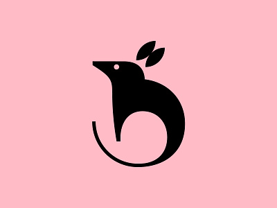 Bandicoot animal b bandicoot branding letter logo mark minimal symbol type