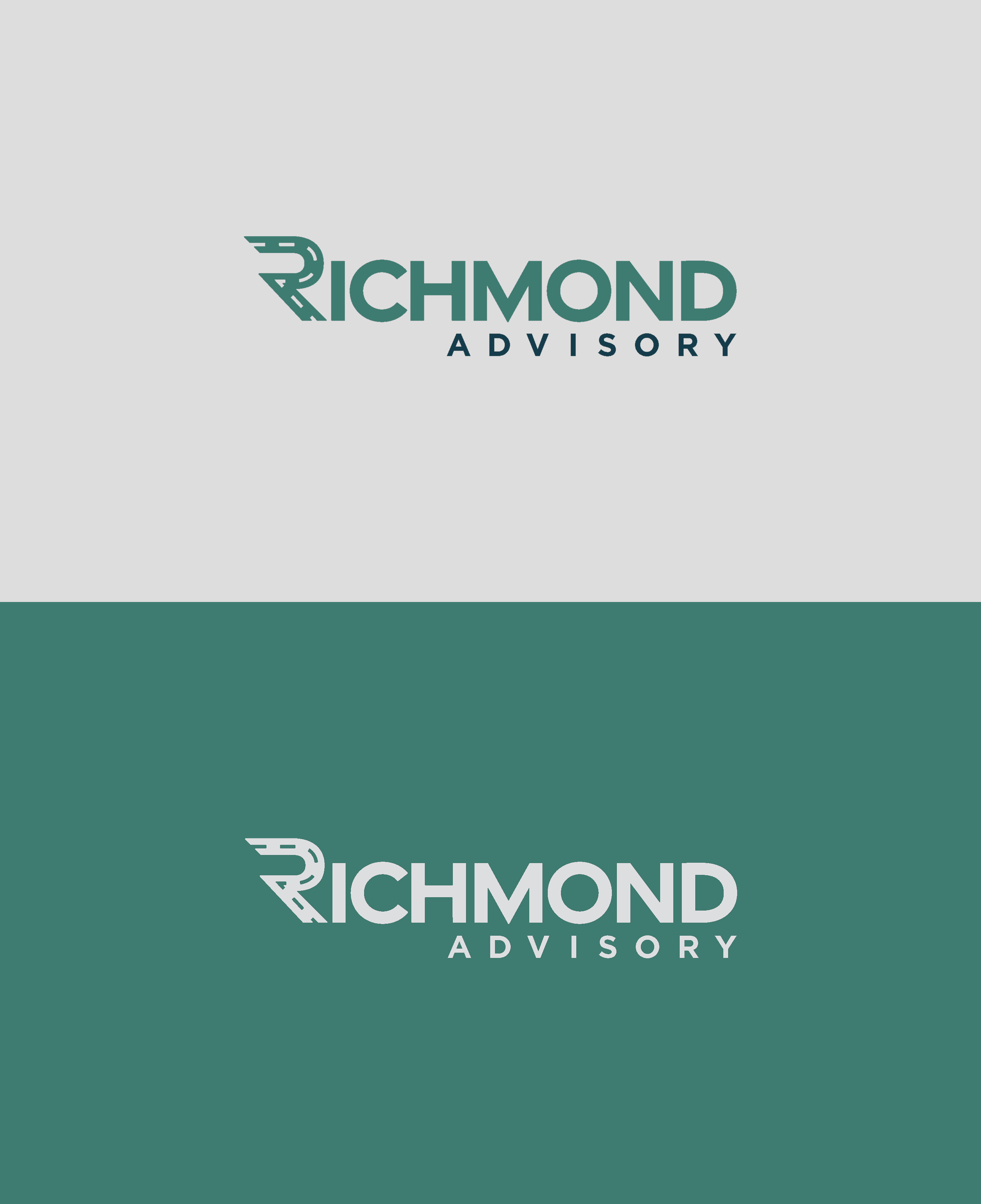 RICHMOND ADVISORY LOGO branding graphic design logo