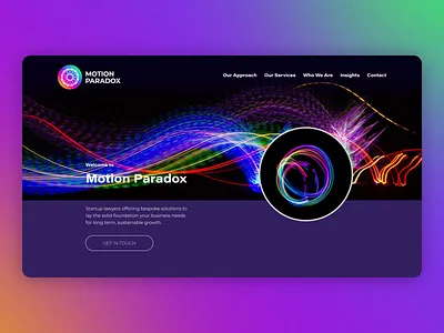 Solving the Motion Paradox branding color design illustration ui ux webdesign webdevelopment website