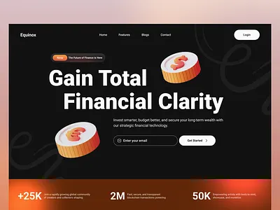 Finance web ui design banking bitcoin blockchain blockchain ui crypto website cryptocurrency website design digital wallet ethereum exchange finance fintech fintech ui design minimal payments ui ux web design website website design