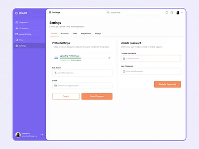 Settings Page