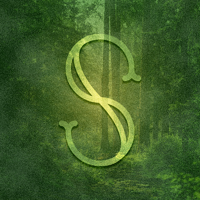 The Letter S alphabet forest graphic design green lettering letters logo script typography