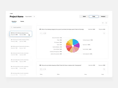 Survey Fielding UI design enterprise platform product design survey fielding ui ux