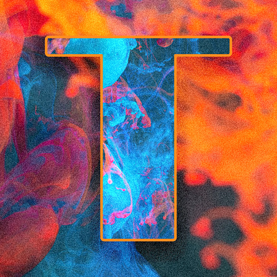 The Letter T alphabet block color design graphic design lettering letters smoke type typography
