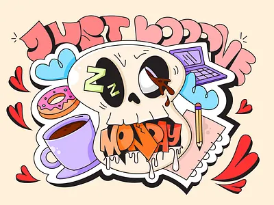 Monyay! ☕ 2d character concept design illustration vector visual