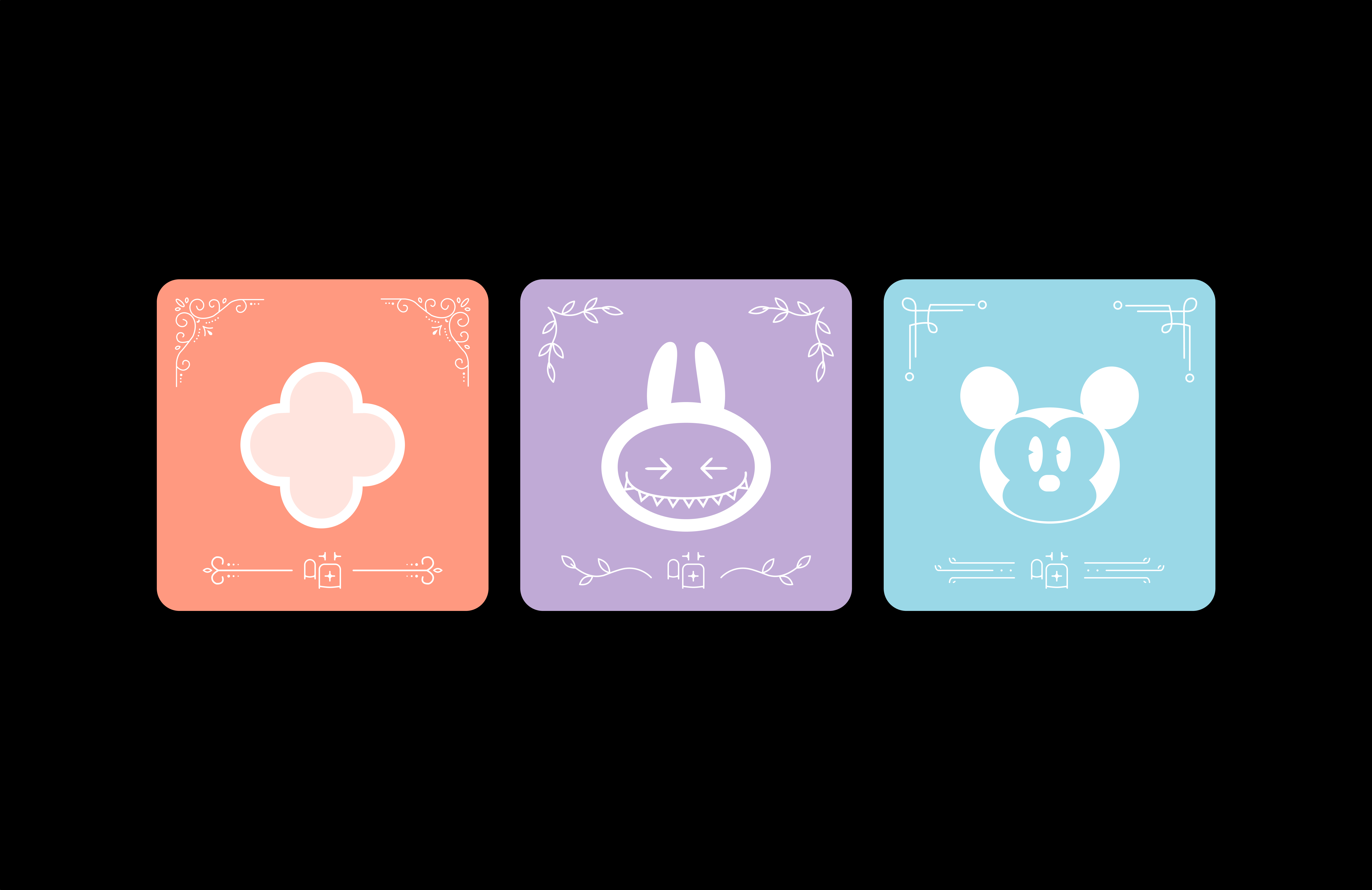 Meow Branding Cards branding graphic design vector