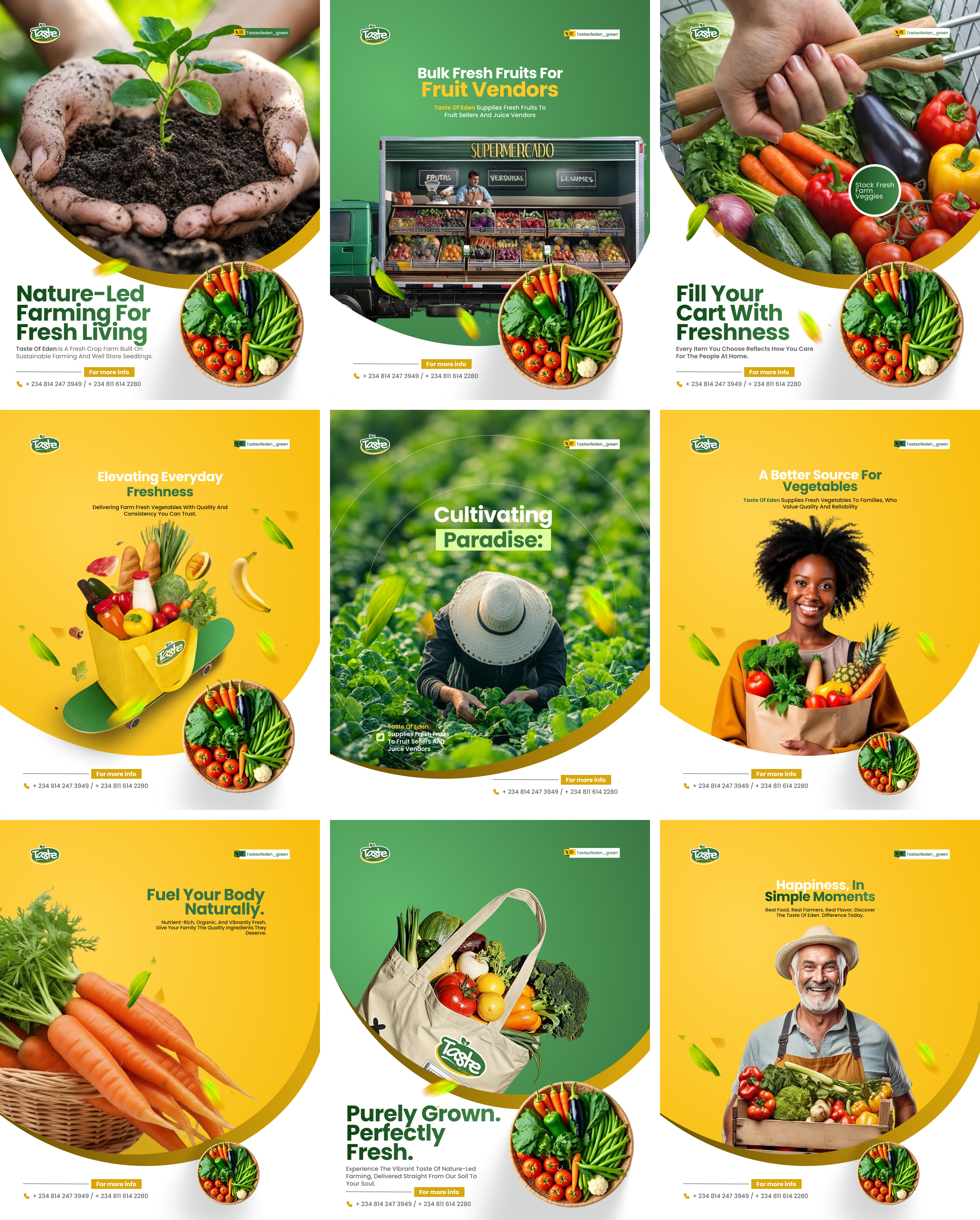 Social Media Design - Taste of Eden