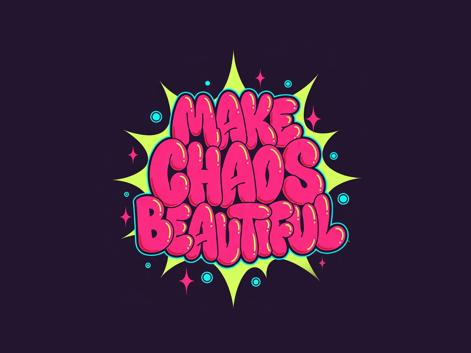 Example of Custom Modern Typography Design