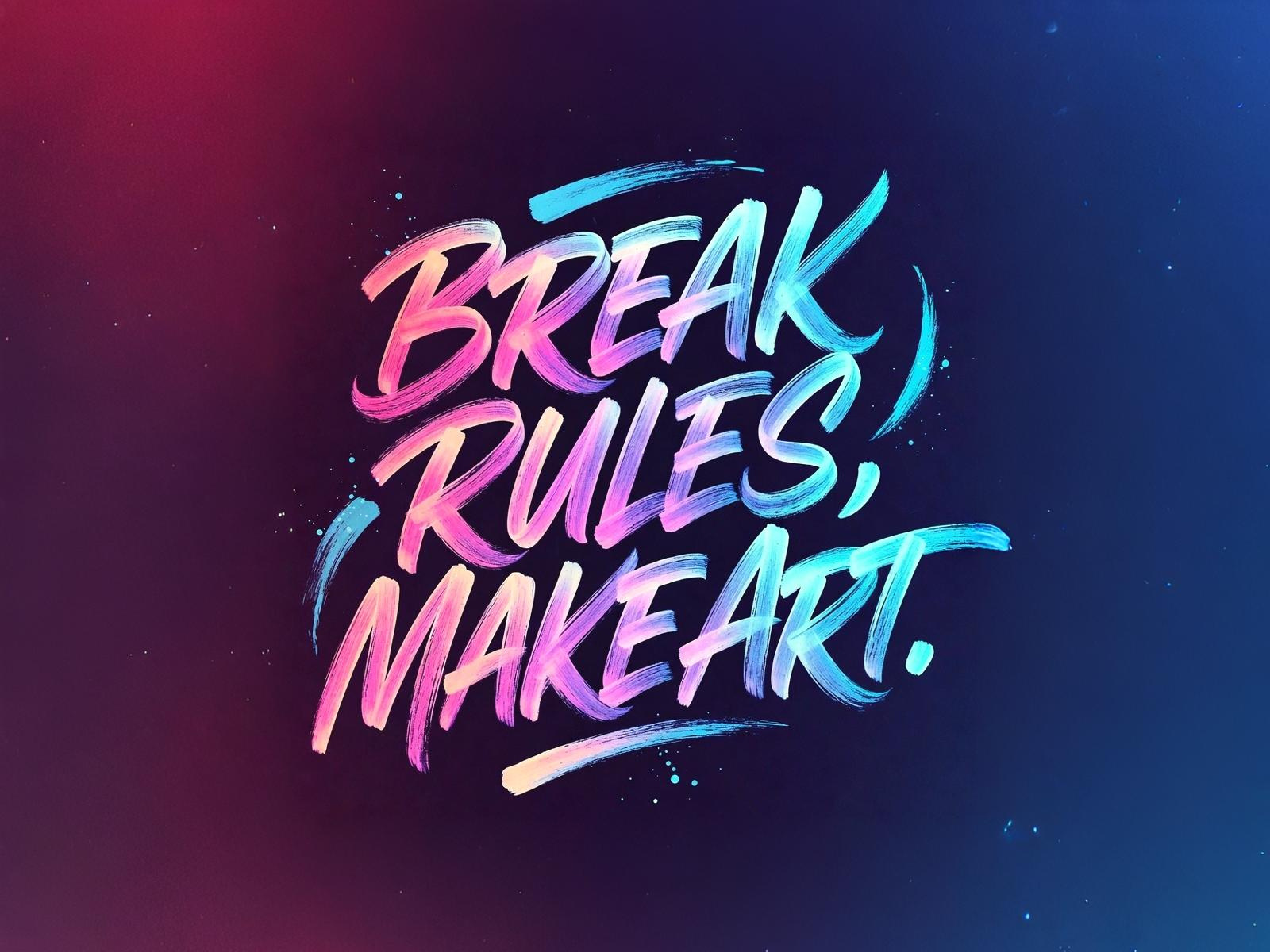 Example of Custom Modern Typography Design