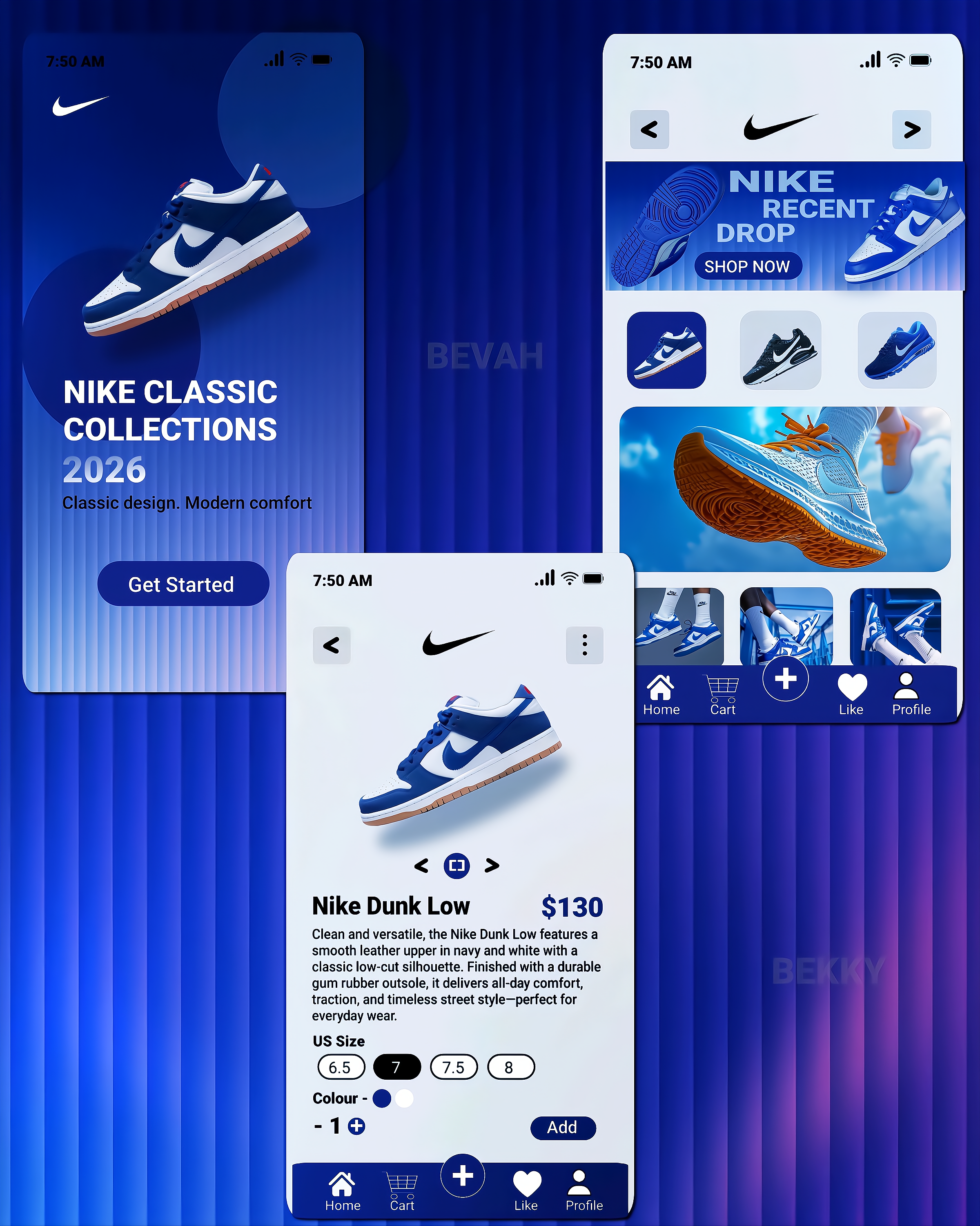 Nike Classic Collection 2026 — Mobile UX/UI Concept design concept e commercedesign interface minimalui mobileappui nike product design userexperience uxui