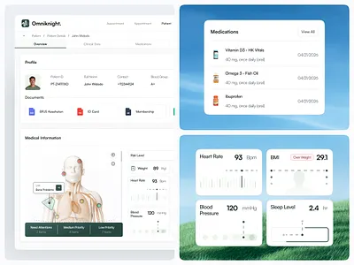 Omniknight — Patient Details clinic dashboard clinic software clinic workflow dashboard dashboard design doctor healthcare healthcare dashboard healthcare design hospital medical analytics medical checkup medical dashboard patient patient analytics patient dashboard patient management patient monitoring saas tracker medical